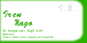 iren mago business card