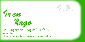 iren mago business card